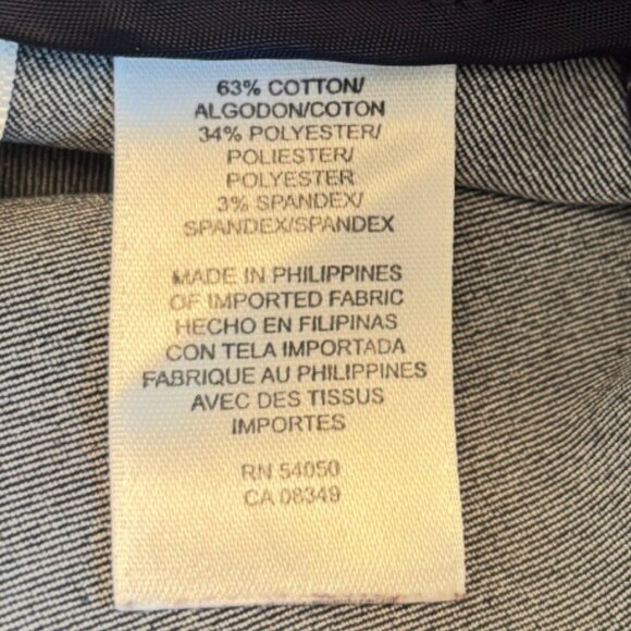 Jones New York - Signature Stretch Pants - Navy (Size: 12) - Picture 4 of 5